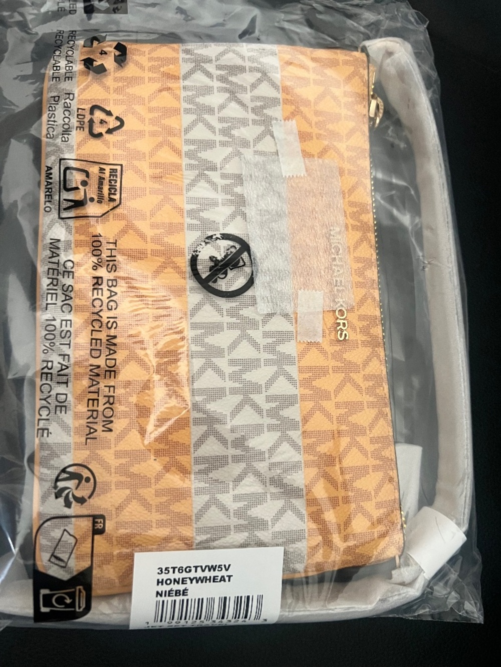 Micheal Kors Honey Wheat Crossbody Bag